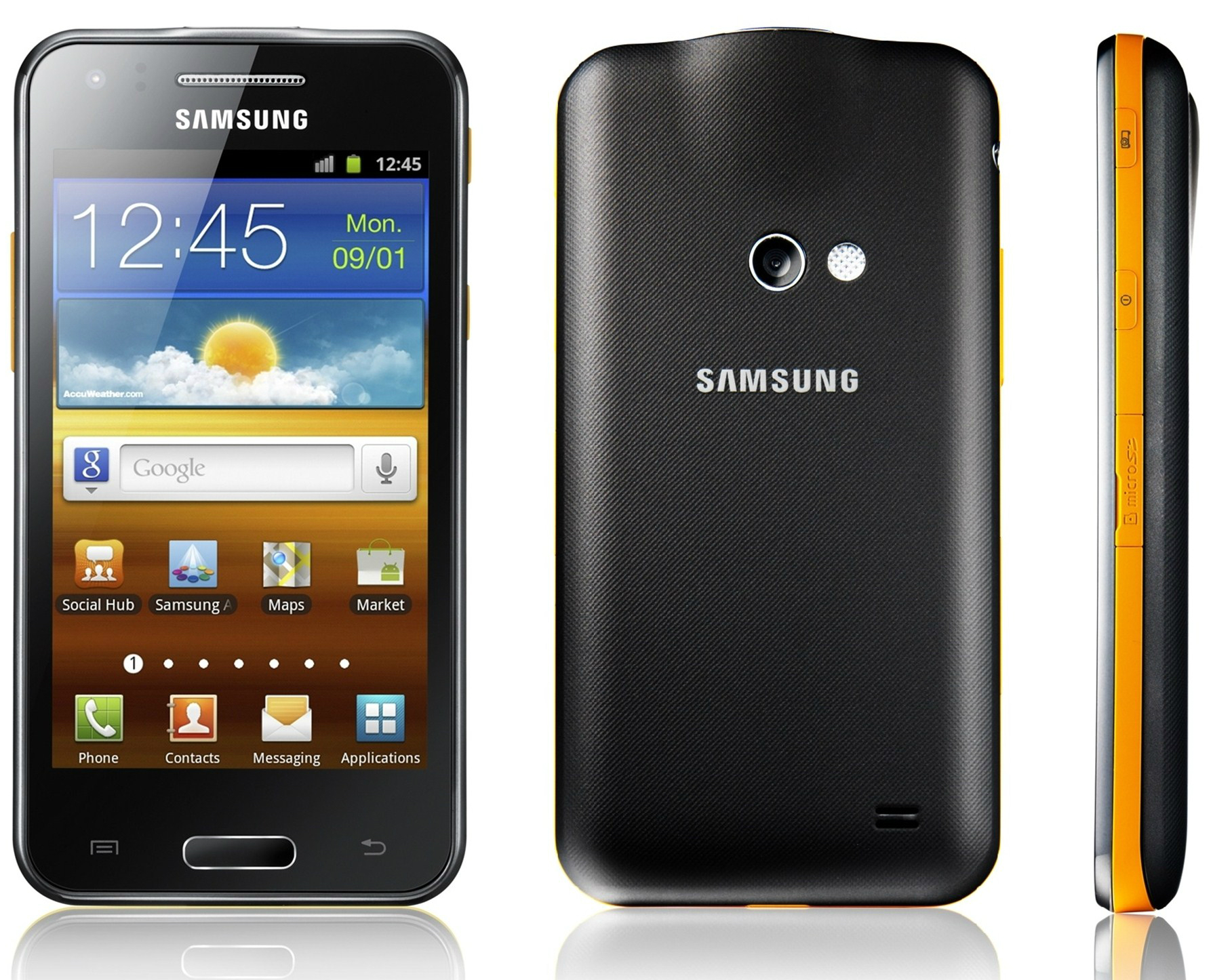 Samsung Galaxy Beam front side back