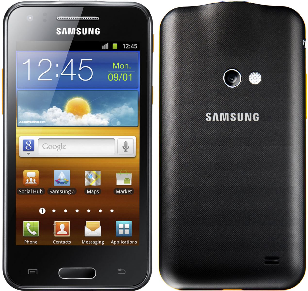 Samsung Galaxy Beam front back